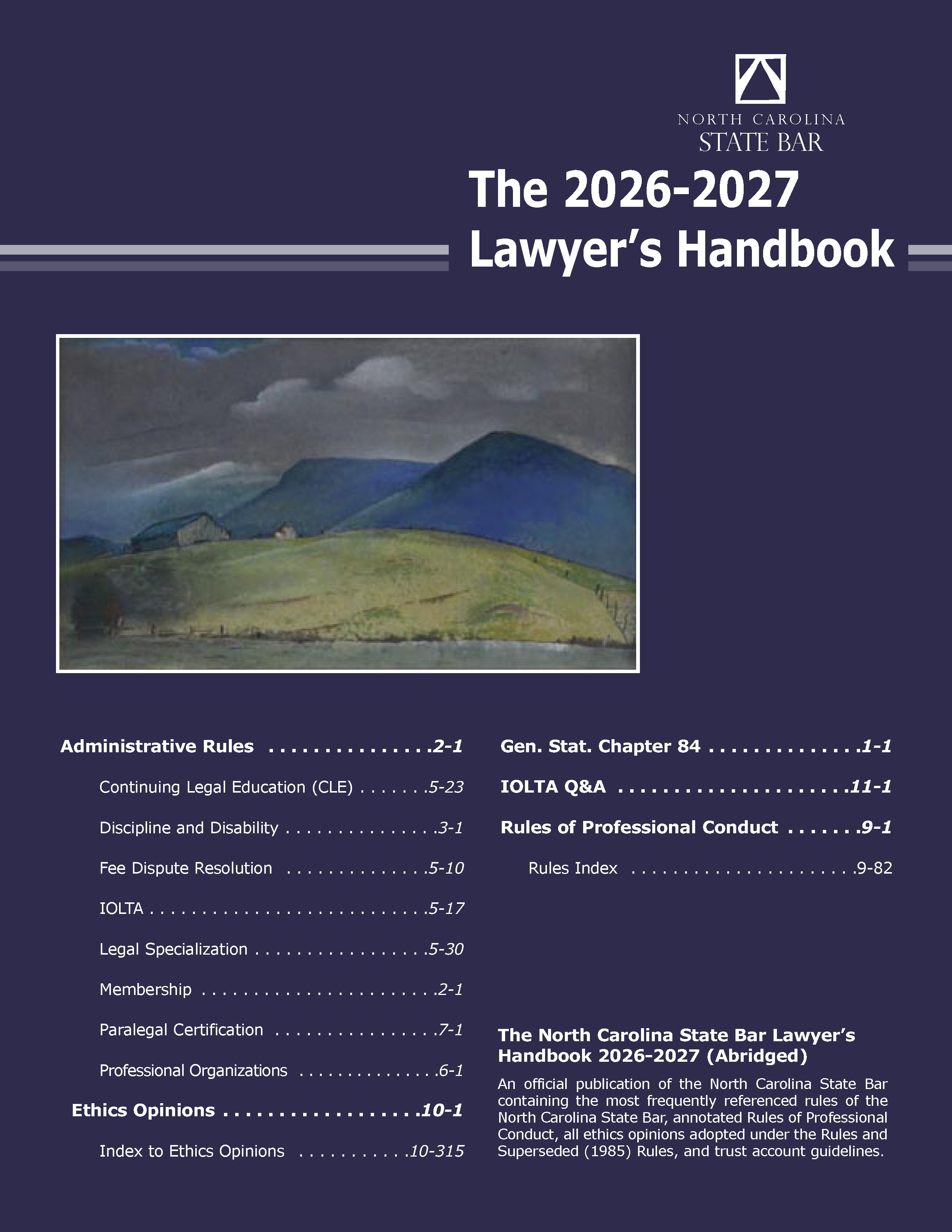 Front cover of The 2026–2027 Lawyer’s Handbook
